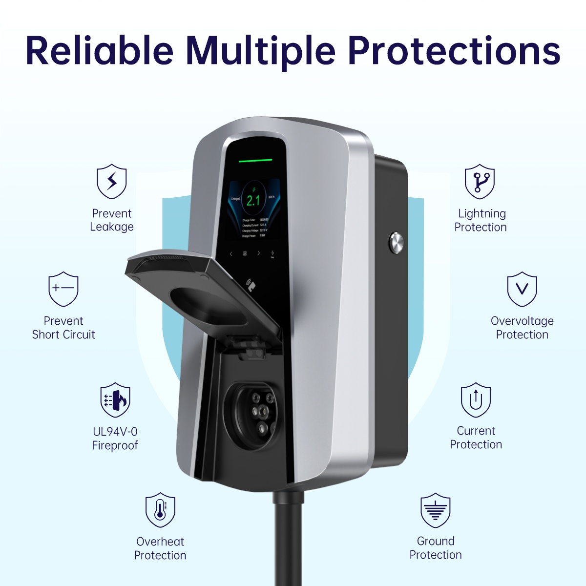 7.4KW Type2 EV Charger Socket  - Wallbox Ev 评论和价格
